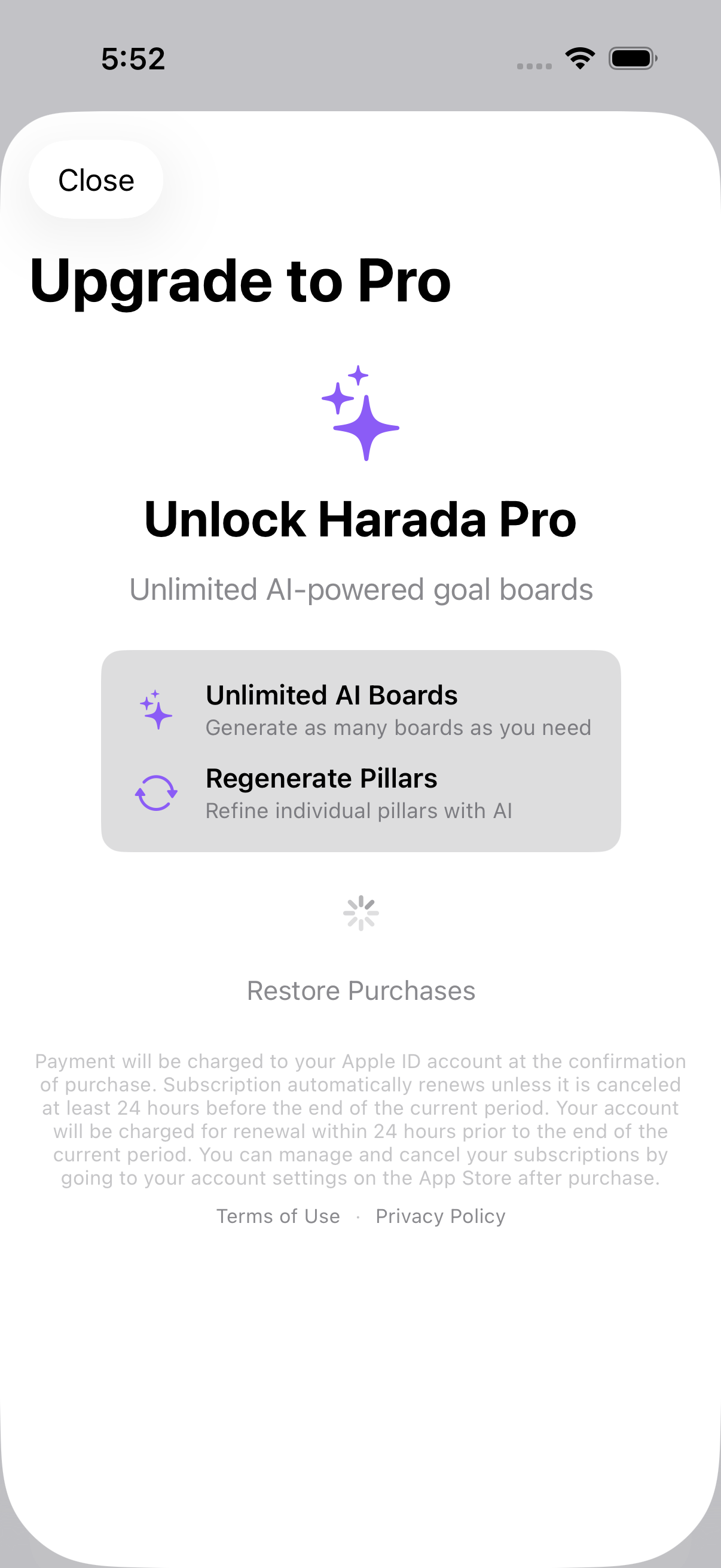 Restore Purchases